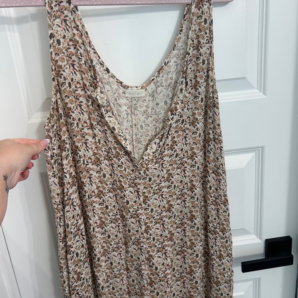 Hinge Floral V-Neck Romper